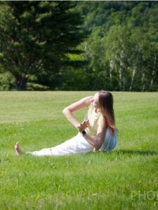 Warrior Pose with an Open Heart (Skandasana)